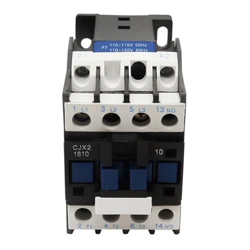 GIFANNY Wisselstroombeveiliging AC-beveiliging LC1D CJX2-1810 18A NEE driefasige stroombeveiliging DIN-rail montage 24V 36V 110V 220V 380V (Kleur: CJX2-1810 AC220V)