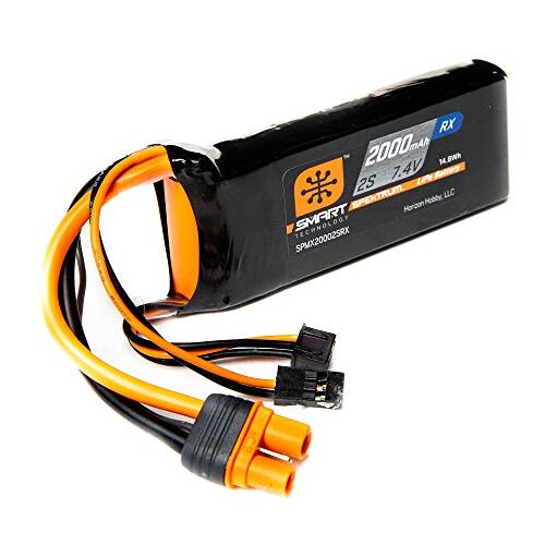 Spektrum 7,4 V 2000 mAh 2S 15C Smart LiPo-ontvanger accu: universele ontvanger, IC3