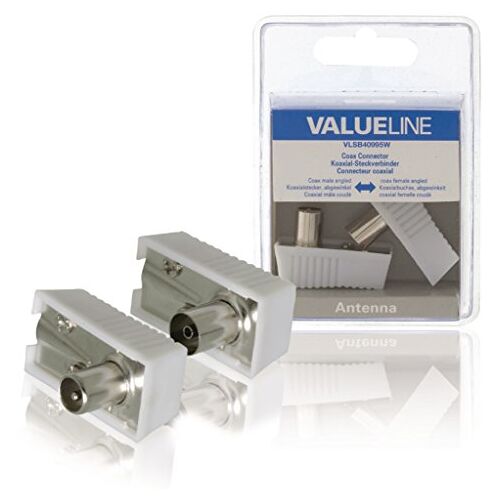 Valueline vlsb40995 W 2st (S) coaxiale connector coaxiale connectoren (Blister, 2 st (S))