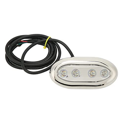 PerGar Marine Onderwater LED-licht, Bootnavigatieverlichting, DC 12V-24V IP68 Waterdichte Universele Boot Nachtvislichten Geschikt voor Bootjacht Waterkant(Wit Licht)