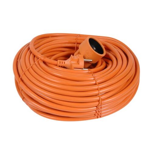 DEBFLEX 344259 Verlengkabel 25 m 2P+T 16A verlengkabel stopcontact verlengkabel 25 meter 2P+T 16A 3G1.5 (type HO5VV-F) oranje