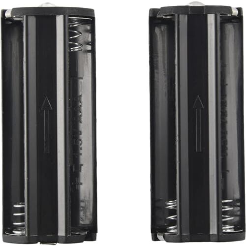 DPWOUM 2 Stuk Zwarte Batterij Houder Voor 3 X 1.5 V AAA Batterijen Zaklamp Zaklamp Batterijen, Accumulators en Accessoires