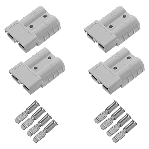 TsoLay 4 stuks snelaansluitstekkers, 175 A, 600 V batterij, snelle aansluiting, netstekker, windaansluiting voor maximaal 1 AWG draad