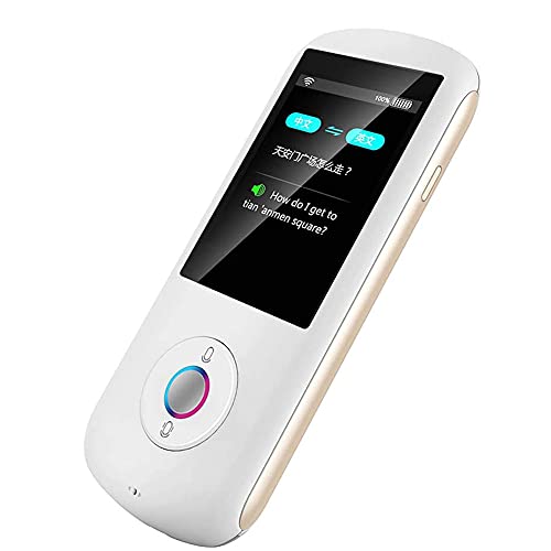 WADRBSW Instant Apparaat, Slim Taalapparaat, Smart Language Voice 2.4 Inch Touchscreen 28 Talen WiFi Pocket Elektronische s Leren Reizen Winkelen nodig Doeltreffendheid Om geluk na te streven