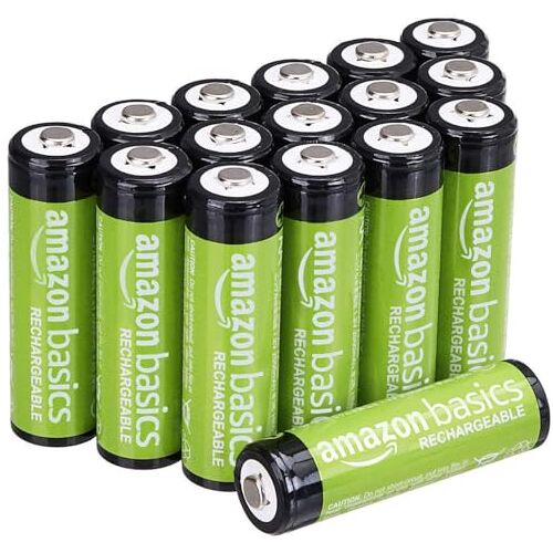 Amazon Basics NiMH AA-Batterijen Oplaadbare Batterijen, 2000 Mah, 16 Stuks