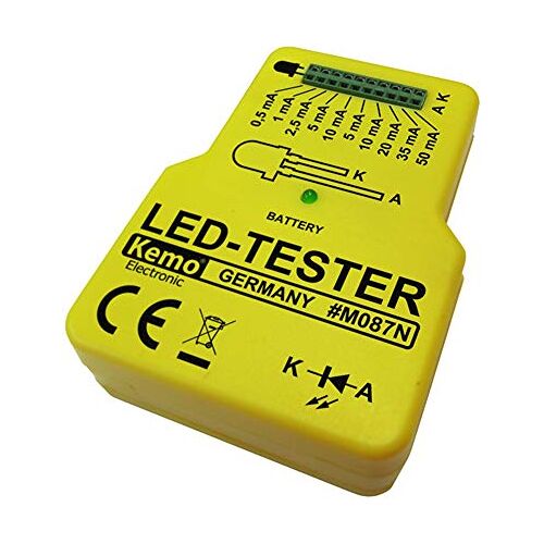 Onbekend KEMO lichtdiodentester M087N op batterijen