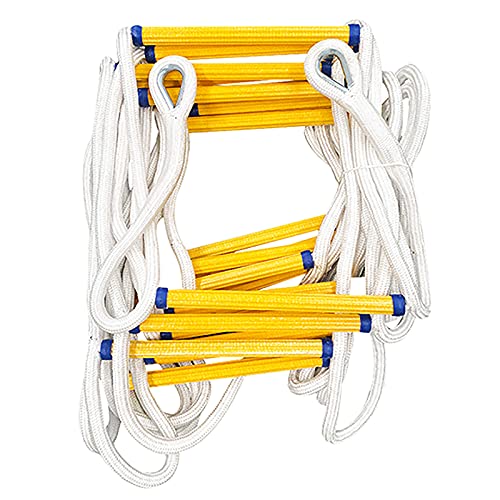 Warooma Noodtouwladder Balkon Brandladder 3m-20m Hoogte Veiligheid, Multifunctionele Ladder Voor Noodtouwladders, Touwladder Reddingsladder Voor Ramen En Balkons