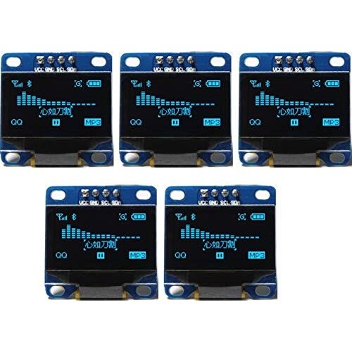 TECNOIOT 5pcs OLED 128X64 Display OLED LCD LED Display Module I2C IIC SPI Serial