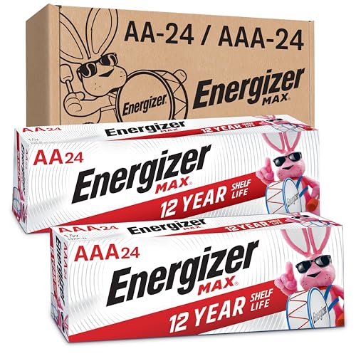 Energizer MAX AA batterijen & AAA batterijen combo pack, 24 AA en 24 AAA (48 count)