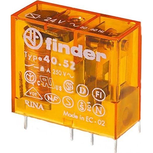 finder Stekker/Printrelais 230 V AC, 2 W, 8 A, 1 stuk, 40.52.8.230.0000 (3 stuks plug-/printrelais)