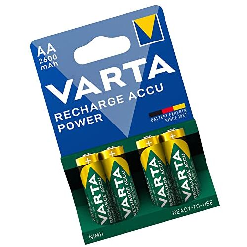 Varta HR6 Oplaadbare batterijen, 4 stuks, AA 2600 mAh