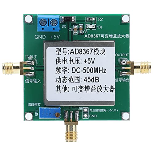 Cuque Versterkermodule met variabele versterking, versterkermodule DC 5 V schermhoes 50 Ohm voor radio-radio voor automatische besturingseenheid voor televisie