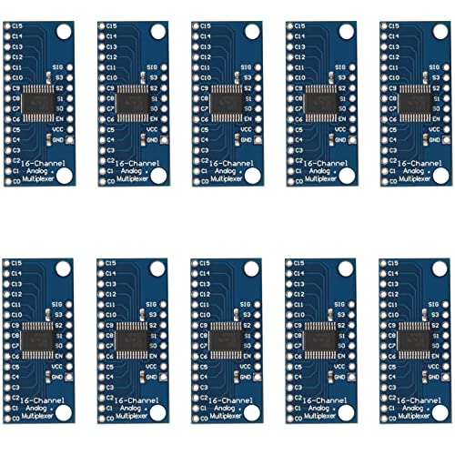 Dariokki 10 St¨¹Ck 16CH Analoge Multiplexer Module 74HC4067 CD74HC4067 Pr?Zises Module Digitaal Multiplex MUX Breakout Board