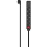 Hama 5-voudig geaarde stopcontact, geaarde stekker, 1,4 meter kabel, zwart, met aan/uit-schakelaar, 2 USB A 17 Watt