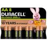 Duracell Oplaadbare AA-batterijen (8 stuks), 2500 mAh NiMH, vooraf opgeladen, onze oplaadbare batterij met de langste levensduur