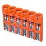 Storacell PowerPax 6 AAA Batterij Caddy Oranje