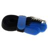 SeKi 10 x klittenband kabelbinders 200 x 20 zwart-blauw fleece/klittenband gekruiste klittenband