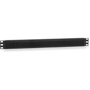 Waytex 37345 Bezem met kabeldoorvoer, 19 inch, 1U, hoofdband voor kast 19 inch, montage aan de voorkant, zwart Waytex 37345 Bezem met kabeldoorvoer, 19 inch, 1U, hoofdband voor kast 19 inch, montage aan de voorkant, zwart