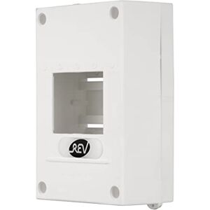 REV 0515509555 zekeringkast, verdeelkast 1-rij 4TE, 400V, 58x155x97mm, wit REV 0515509555 zekeringkast, verdeelkast 1-rij 4TE, 400V, 58x155x97mm, wit