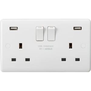 Knightsbridge CU9948 - Bogen USB-stopcontact - Elektrisch stopcontact Knightsbridge CU9948 - Bogen USB-stopcontact - Elektrisch stopcontact