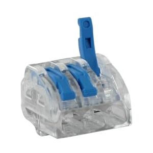 BLM , 485-serie hendelklem, doos met 50 stuks, 3-voudig, voor draden van 0,2-4 mm², spanning 450 V, stroomsterkte 32 A, striplengte 10 mm, eenvoudige installatie, veilige verbinding BLM , 485-serie hendelklem, doos met 50 stuks, 3-voudig, voor draden van 0,2-4 mm², spanning 450 V, stroomsterkte 32 A, striplengte 10 mm, eenvoudige installatie, veilige verbinding
