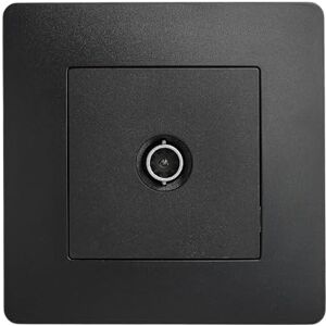 DEBFLEX Caly Wandmontage TV stopcontact TV-aansluiting of DTT-decoder ABS Inbouwinstallatie Compleet apparaat met afdekplaat Zwart 85 x 85 x 40 mm DEBFLEX Caly Wandmontage TV stopcontact TV-aansluiting of DTT-decoder ABS Inbouwinstallatie Compleet apparaat met afdekplaat Zwart 85 x 85 x 40 mm
