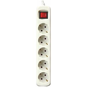 Silver Electronics Verlengkabel - 1,5 m, 5 stopcontacten - Stekker Silver Electronics Verlengkabel - 1,5 m, 5 stopcontacten - Stekker