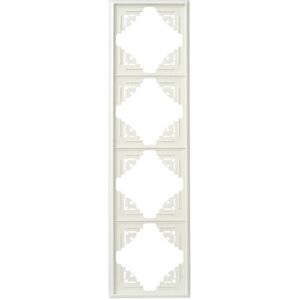 Kopp Afdekframe 4-voudig Malta wit Kopp Afdekframe 4-voudig Malta wit