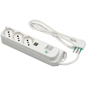 FANTON S.P.A. 474504ECO - 3 stopcontacten - 2 USB-A - 1,5 m - stekkerdoos FANTON S.P.A. 474504ECO - 3 stopcontacten - 2 USB-A - 1,5 m - stekkerdoos