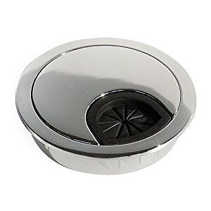 Emuca 60mm Chrome Kabeldoorvoer - Ronde meubelafdekking Emuca 60mm Chrome Kabeldoorvoer - Ronde meubelafdekking