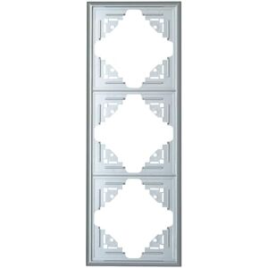 Kopp afdekraam 3-voudig malta zilver Kopp afdekraam 3-voudig malta zilver