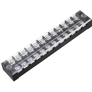 Uxcell Sourcingmap a13052800ux0615 600V 25A dubbele rijen 12P 12 posities gedekt barrière schroef klemmenblok, verschillende kleuren Uxcell Sourcingmap a13052800ux0615 600V 25A dubbele rijen 12P 12 posities gedekt barrière schroef klemmenblok, verschillende kleuren