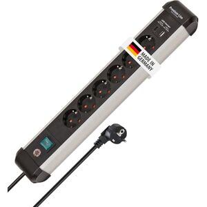 Brennenstuhl Premium-Alu-Line stekkerdoos 6-voudig met USB C PD 30W en USB A 18W van aluminium (Made in Germany, verdeeldoos met 3m kabel en schakelaar, stekkerblok voor wandmontage) Brennenstuhl Premium-Alu-Line stekkerdoos 6-voudig met USB C PD 30W en USB A 18W van aluminium (Made in Germany, verdeeldoos met 3m kabel en schakelaar, stekkerblok voor wandmontage)