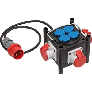 Brennenstuhl compact rubber verdeelblok (1m kabel, 3x CEE 400V/16A, 4x 230V/16A, voor gebruik op bouwplaatsen en voor permanent buitengebruik, Made in Germany) Brennenstuhl compact rubber verdeelblok (1m kabel, 3x CEE 400V/16A, 4x 230V/16A, voor gebruik op bouwplaatsen en voor permanent buitengebruik, Made in Germany)