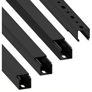 Cablecoach Habengut CC10110 kabelgoot (met montagegaten in de bodem) 25x25 mm van PVC, kleur: zwart, lengte 4 m (4 x 1 m lengte) Cablecoach Habengut CC10110 kabelgoot (met montagegaten in de bodem) 25x25 mm van PVC, kleur: zwart, lengte 4 m (4 x 1 m lengte)