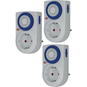 Brennenstuhl set van 3 stukstijdschakelklok MMZ 20, mechanische timer stekkerdoos (dagschakelklok, met verhoogde aanraakbeveiliging, voor binnen) wit Brennenstuhl set van 3 stukstijdschakelklok MMZ 20, mechanische timer stekkerdoos (dagschakelklok, met verhoogde aanraakbeveiliging, voor binnen) wit