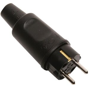 Kopp Geaarde stekker met knikbescherming, IP44, spatwaterdicht, 250V (16A), geaarde stekker van massief rubber voor moeilijke omstandigheden, breukvast, groot model, zwart, 179516047 Kopp Geaarde stekker met knikbescherming, IP44, spatwaterdicht, 250V (16A), geaarde stekker van massief rubber voor moeilijke omstandigheden, breukvast, groot model, zwart, 179516047
