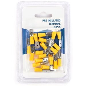 Glowster Voorgeïsoleerde terminal MDD1.25-2504 geel (20 stuks/blister) Glowster Voorgeïsoleerde terminal MDD1.25-2504 geel (20 stuks/blister)