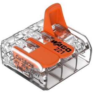 WAGO Snelaansluitklem 221-413/995-012, 4 mm, 12 U WAGO Snelaansluitklem 221-413/995-012, 4 mm, 12 U