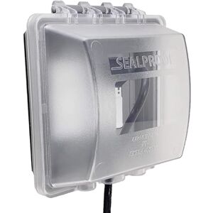 Sealproof 2-voudig weerbestendige, afsluitbare stroomuitlaat behuizing 2-speed buitenstekker- en stekkerbescherming, UL Extra Duty-conform, 45 configuraties Sealproof 2-voudig weerbestendige, afsluitbare stroomuitlaat behuizing 2-speed buitenstekker- en stekkerbescherming, UL Extra Duty-conform, 45 configuraties