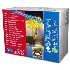 Konstsmide Micro LED Lichtketting - 40 LED - Geel - IP44 - 24V - Zwart Kabel Konstsmide Micro LED Lichtketting - 40 LED - Geel - IP44 - 24V - Zwart Kabel