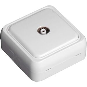 WatioWave tv stopcontact met wit oppervlak WatioWave tv stopcontact met wit oppervlak