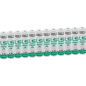 Saft LS 14500 3,6 V Lithium Pack met 12 stuks, wit Saft LS 14500 3,6 V Lithium Pack met 12 stuks, wit