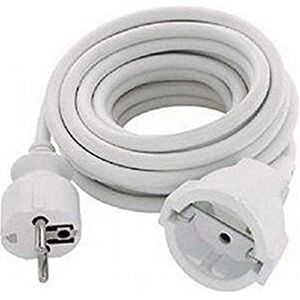Silver Electronics Verlengkabel - 3m, Schuko, Wit - Binnengebruik Silver Electronics Verlengkabel - 3m, Schuko, Wit - Binnengebruik