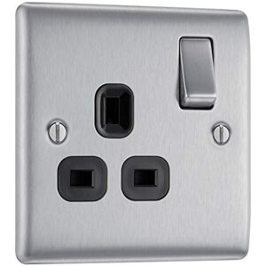 BG-Nexus - Metal Single 13A -Stopcontact BG-Nexus - Metal Single 13A -Stopcontact