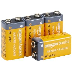 Amazon Basics 9V Alkaline Batterijen - Batterijen Amazon Basics 9V Alkaline Batterijen - Batterijen
