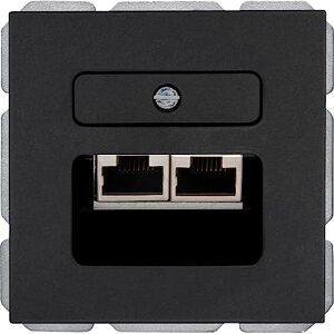 Kopp Athenis UAE-stopcontact, zwart, mat oppervlak, 920150085 Kopp Athenis UAE-stopcontact, zwart, mat oppervlak, 920150085