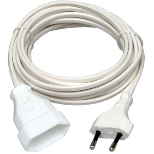 Kopp 145601098 Euro-verlenging, 5 m, wit, 5 m Kopp 145601098 Euro-verlenging, 5 m, wit, 5 m