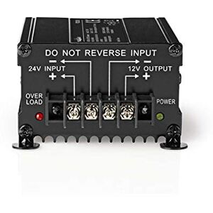 NEDIS Power Converter Auto Aangedreven 24 V DC 12 V DC 120 W Schroefklem Voorzien van zekering Zwart NEDIS Power Converter Auto Aangedreven 24 V DC 12 V DC 120 W Schroefklem Voorzien van zekering Zwart