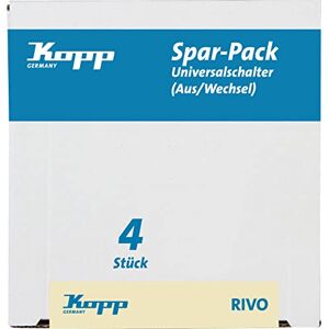 Kopp Rivo 581617059 professionele verpakking universele schakelaar, 4-delige blister Kopp Rivo 581617059 professionele verpakking universele schakelaar, 4-delige blister